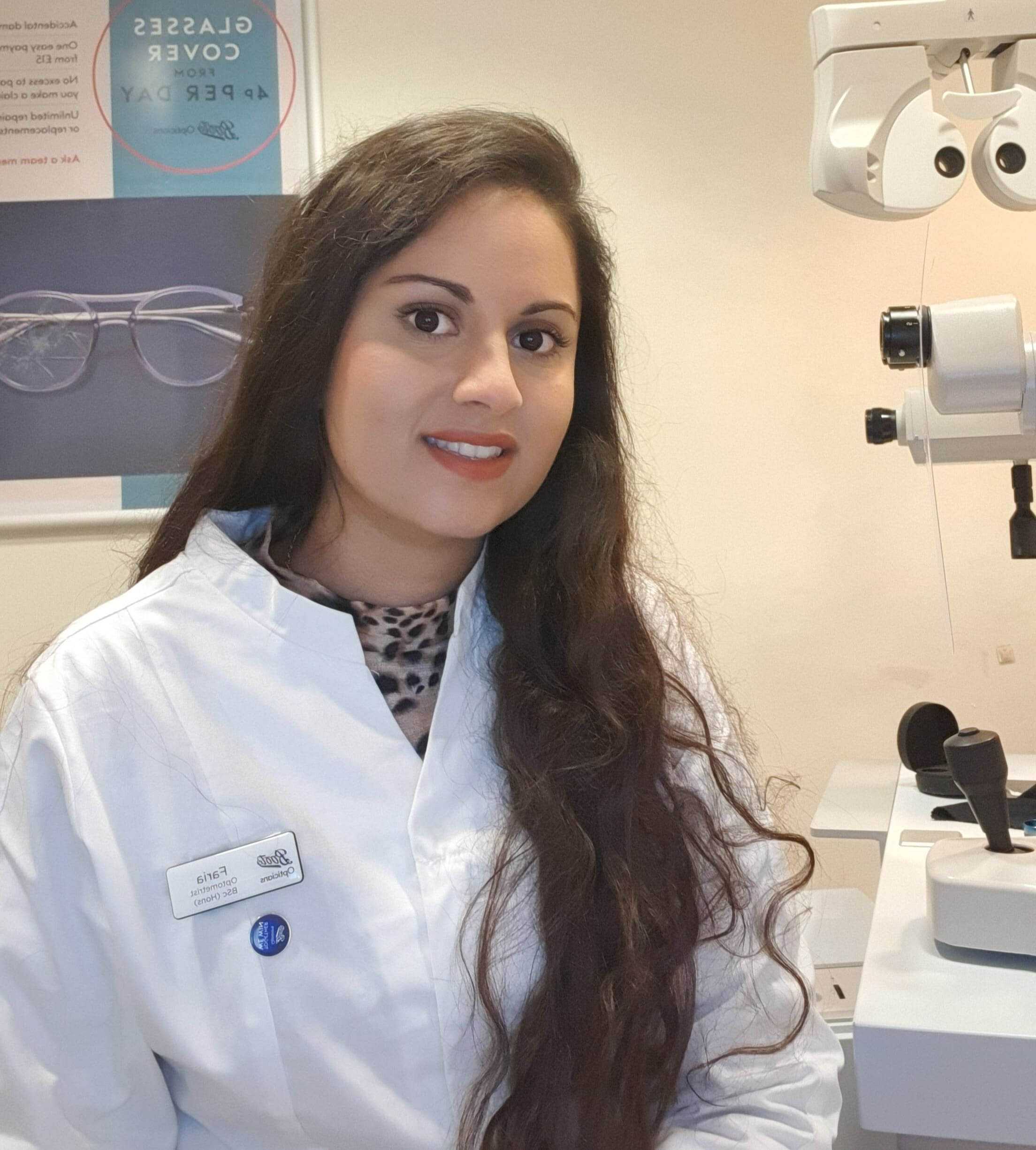 Faria’s career journey with Boots Opticians