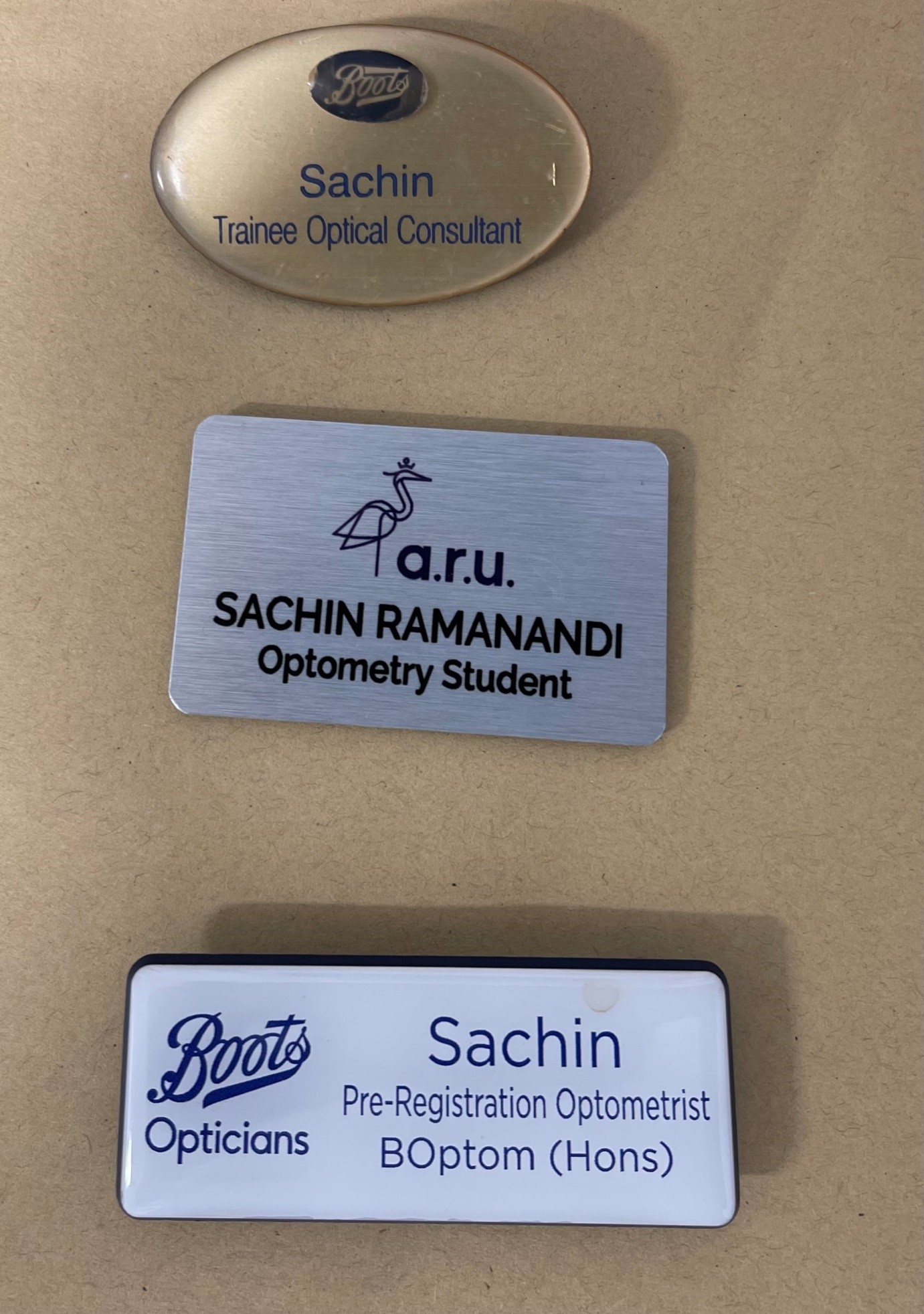Boots Opticians Careers - Name Badges