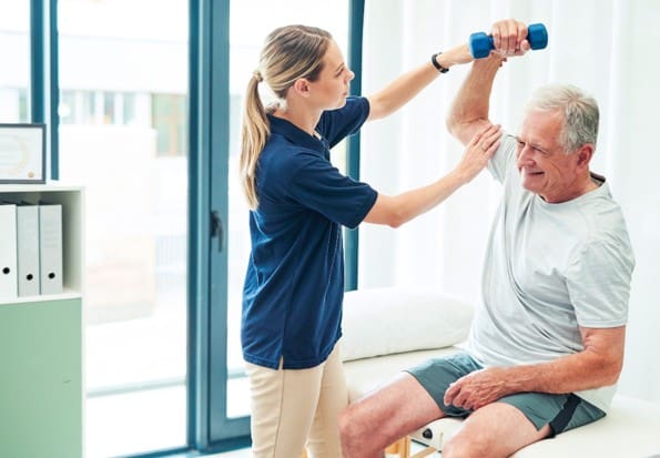 A Physiotherapist at work