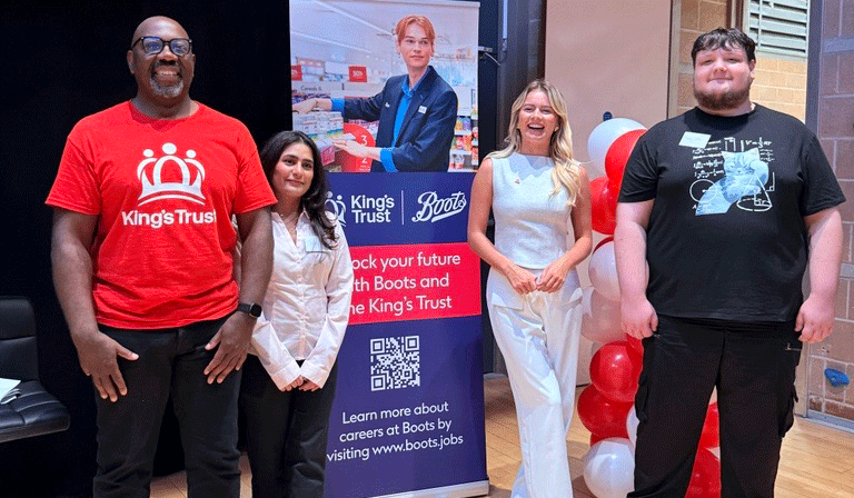 Harvey with the Kings Trust group