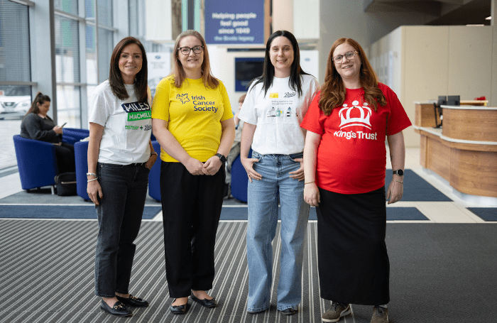 The ESG team standing together in Boots Support Office