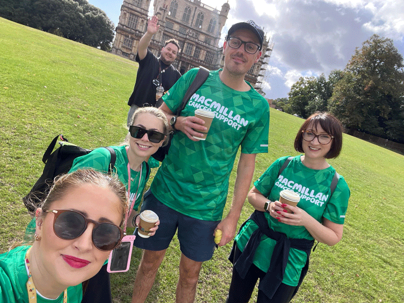 Pete with his colleagues in Wollaton Park